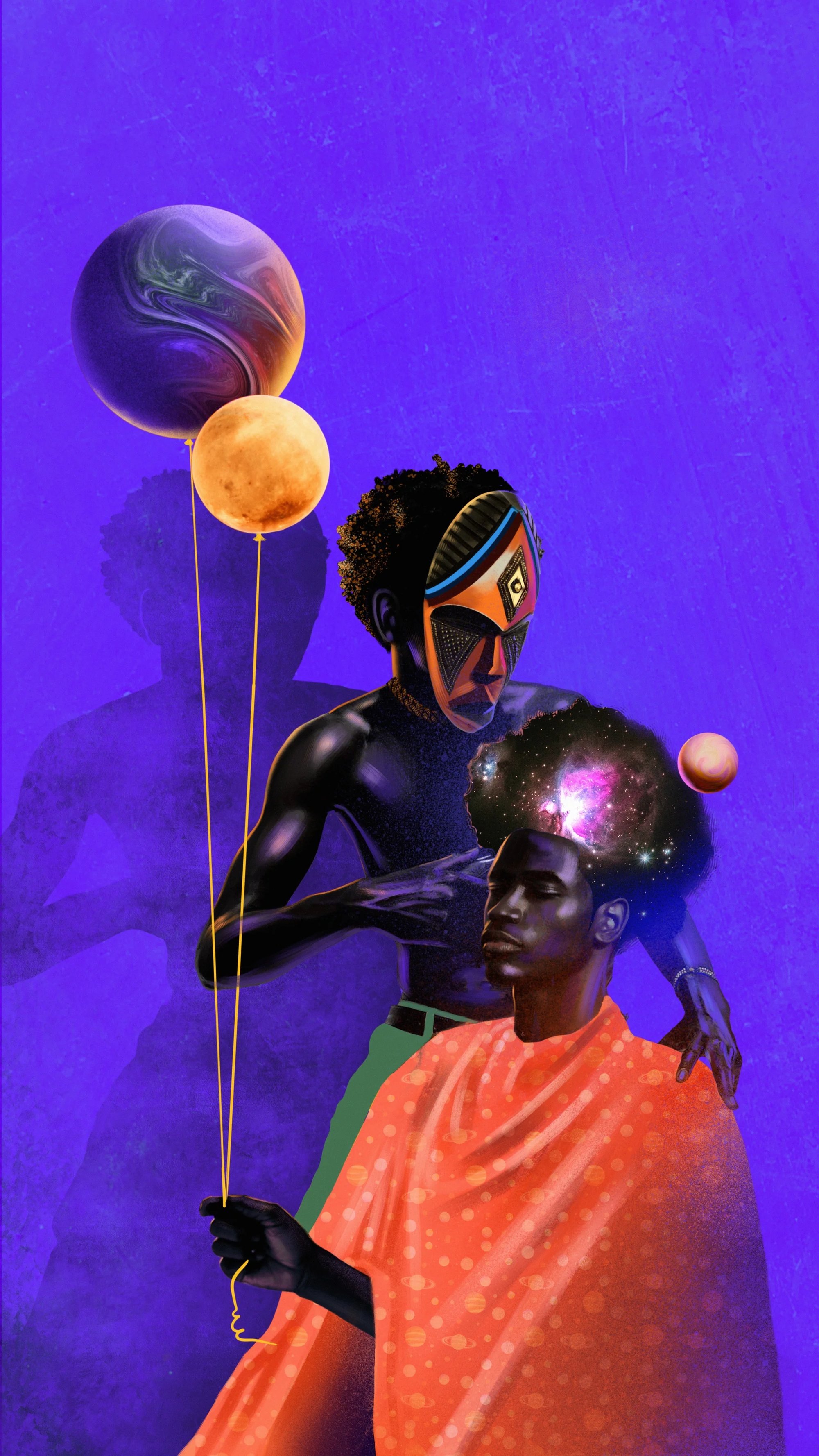 Fanuel Luel, Cosmic Shears, 2023. Courtesy of the artist and The NFT Gallery