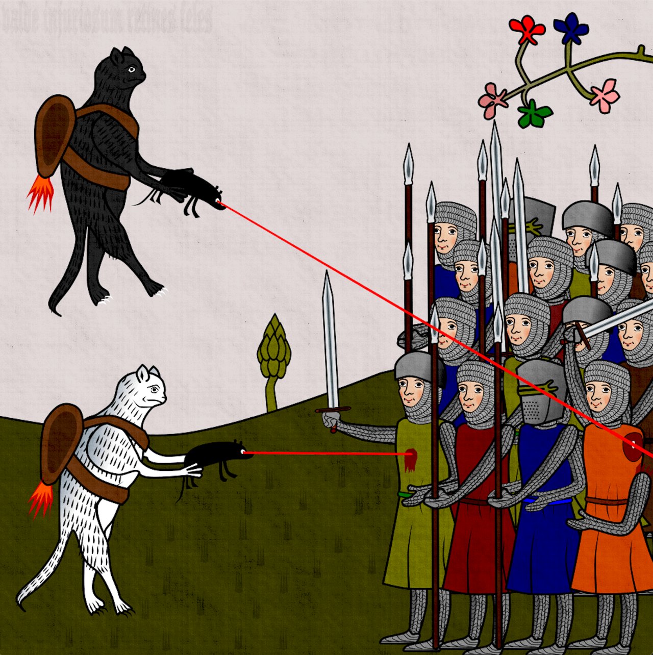 Shaga O’Nhan, Secret of the Medieval Cats #1, 2022. Courtesy of the artist