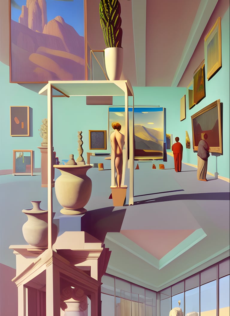 Charlesai, Fractured Museum, 2022. Courtesy of The Medici Collection