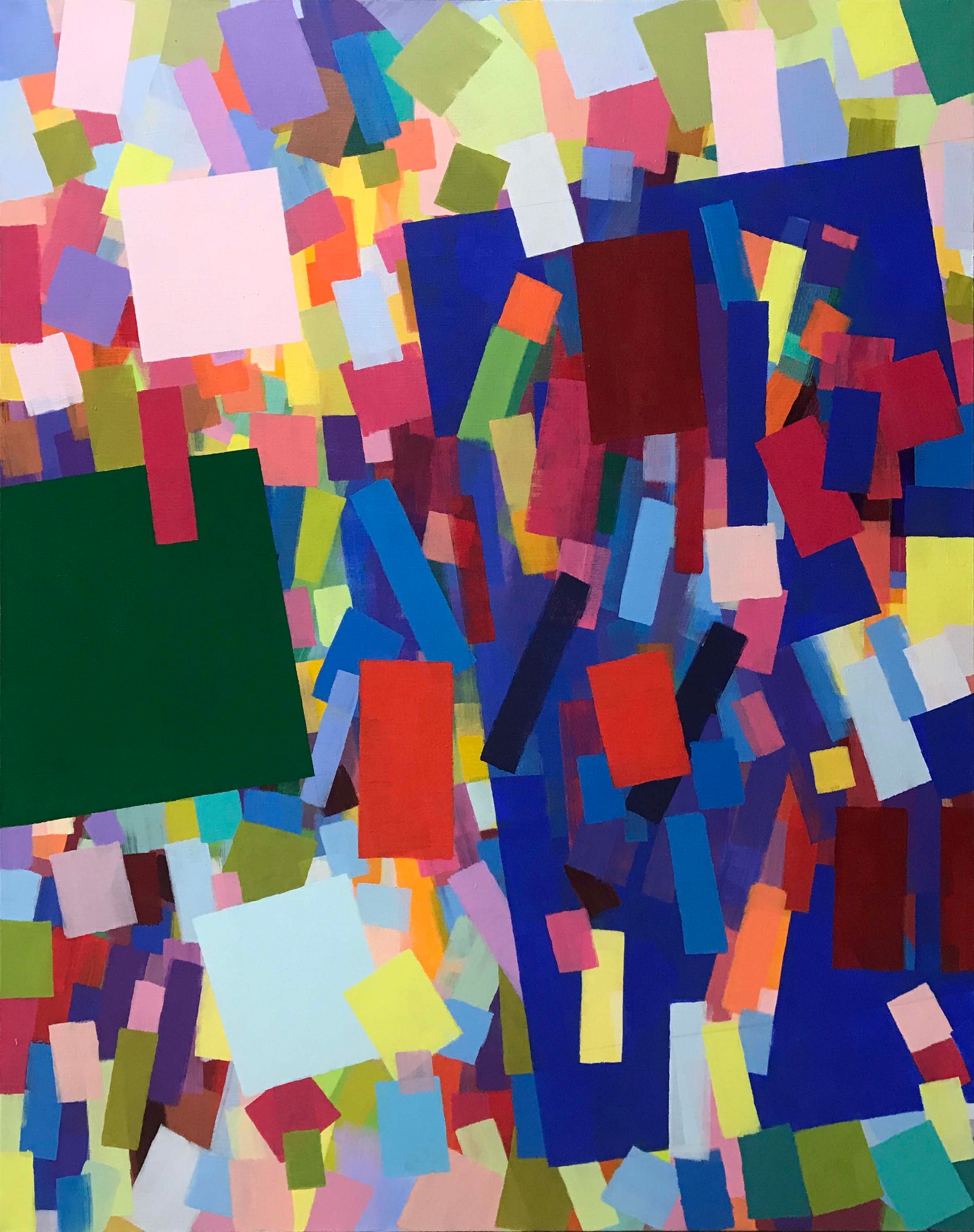 Samia Halaby, Surprising Pathways, 2019. Courtesy of the artist