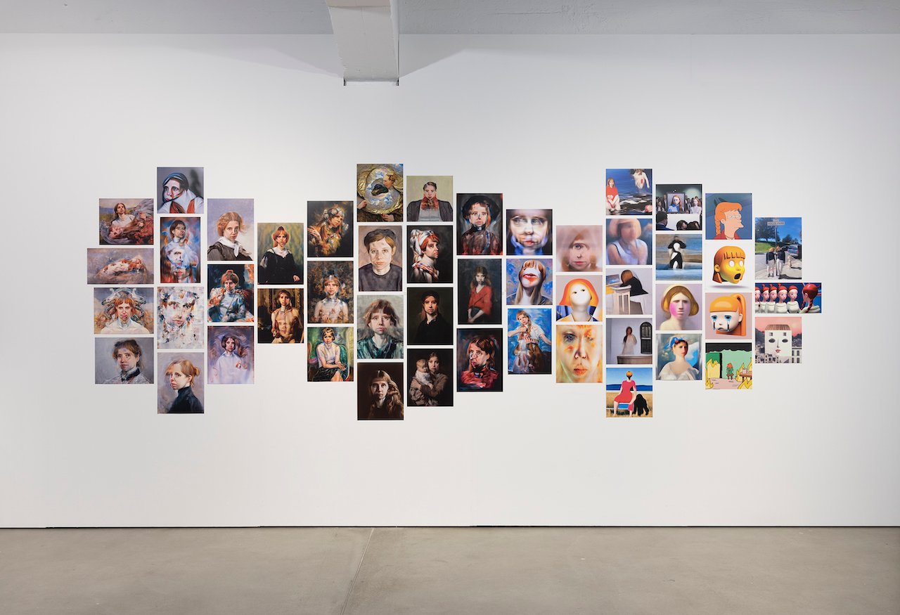 Installation view of “Collective Worldbuilding — Art in the Metaverse,” at HEK with work: Holly Herndon & Methew Dryhurst, CLASSIFIED (2021). Photography by Franz Wamhof. Courtesy of HEK Basel