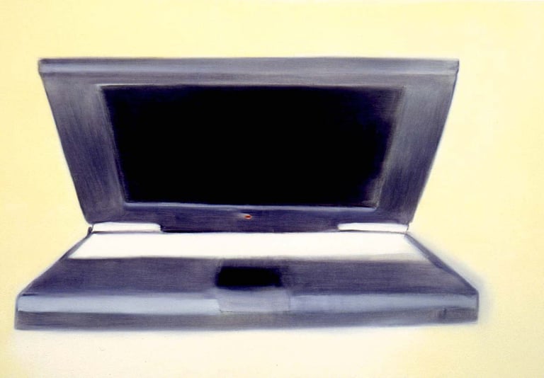 Miltos Manetas, LAPTOP (Apple PowerBook), 1996. Courtesy of The Consortium Museum, Dijon
