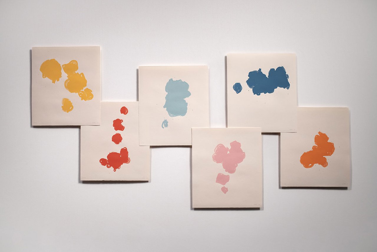 Tyler Hobbs, Translated Gestures (2025). Set of six screen prints on paper. Courtesy of the artist