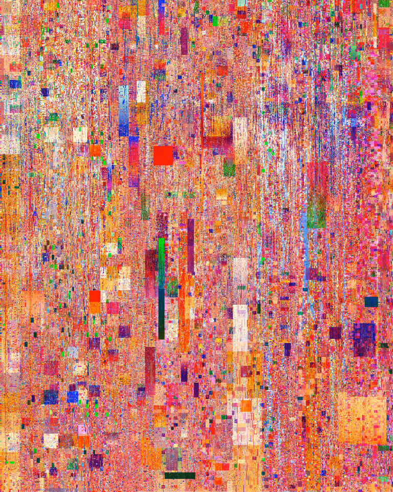 Zach Liebermann, block gradient field, 2022. Courtesy of the artist