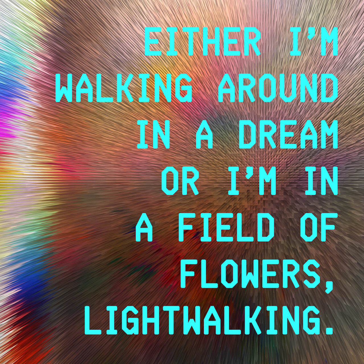 Sasha Stiles, Gisel Florez, and Sudowrite, Gen Text Issue 1: Flower-Colored Light, 2021. Courtesy of theVERSEverse
