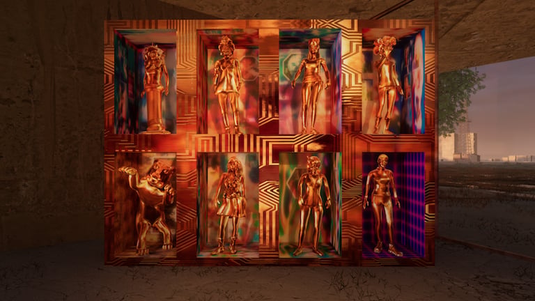 Carla Gannis, Virtues and Vices, 2023. Courtesy of the artist and EPOCH, Los Angeles