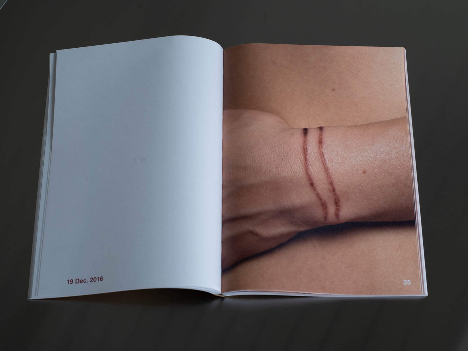 Nicole Wilson, Ötzi, 2016-2021. Artist book published by Small Editions. Photography by TJ Proechel. Courtesy of the artist