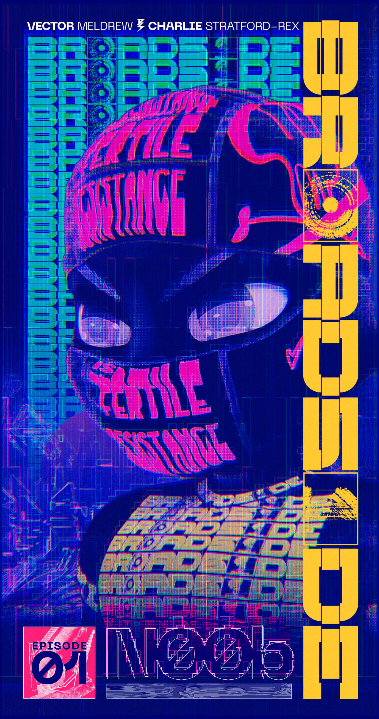 Vector Meldrew, Broadside Episode #1 - n00b - NFT First Edition, 2022. Courtesy of Charlie Stratford-Rex and Vector Meldrew