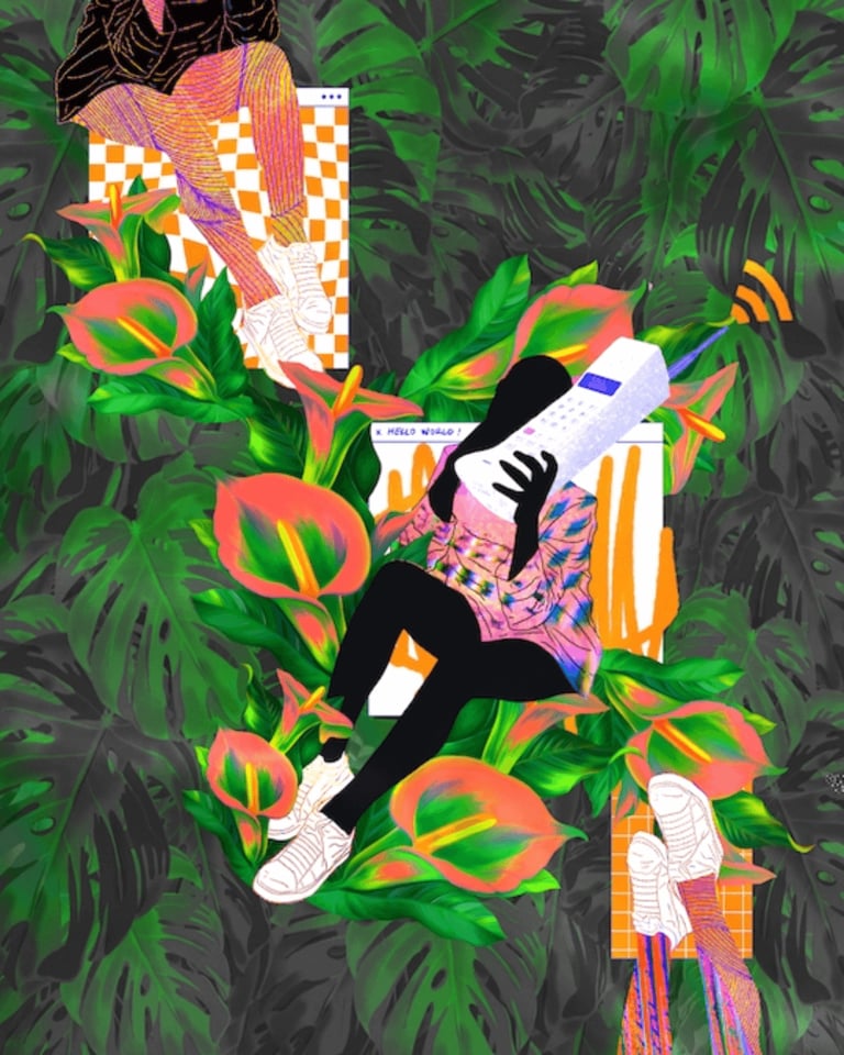 Linda Dounia, Rainforest Surfer, 2021. Courtesy of the artist