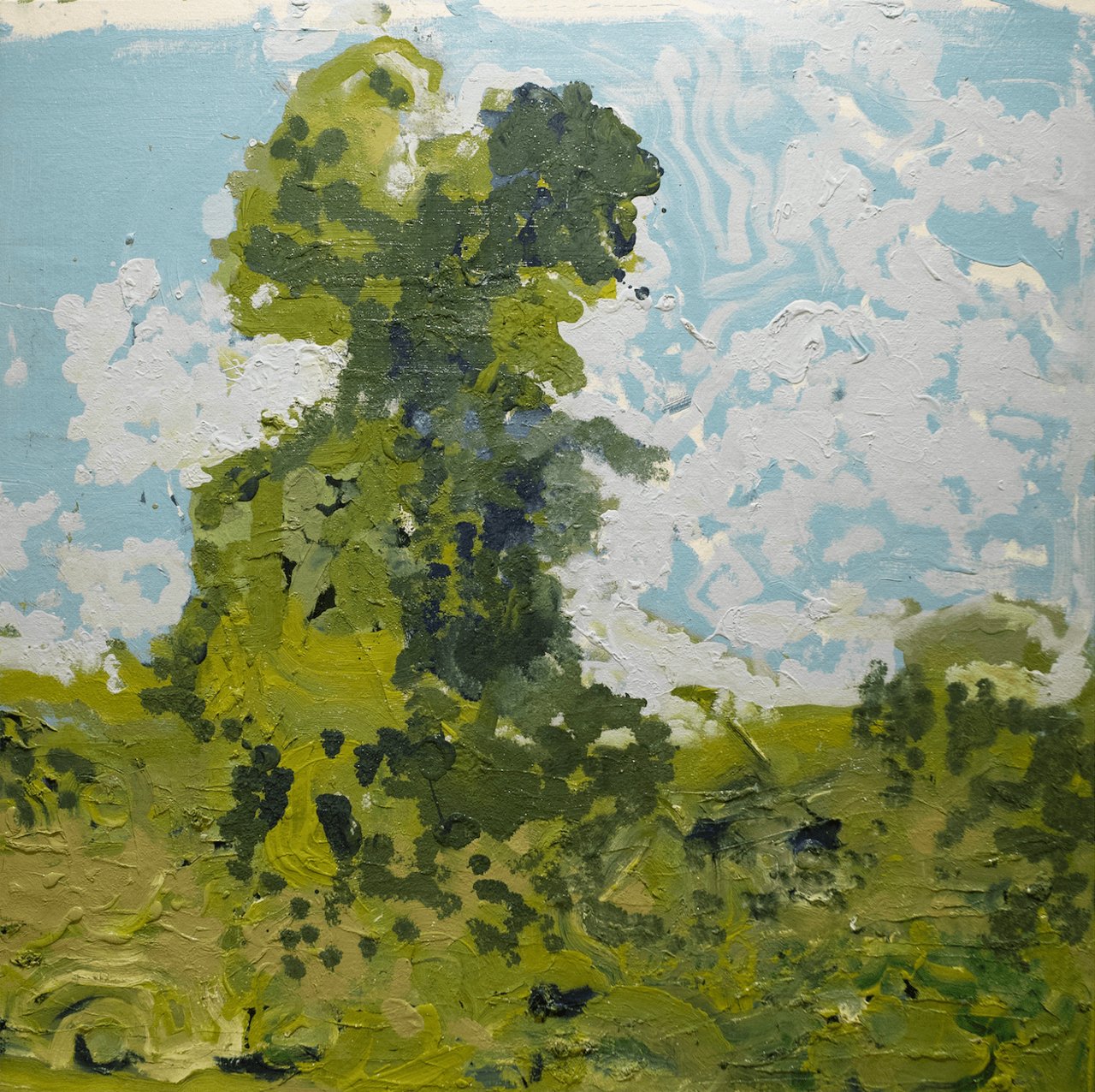 Helio Santos, Landscape painted by a machine XIV, 2021. Courtesy of the artist