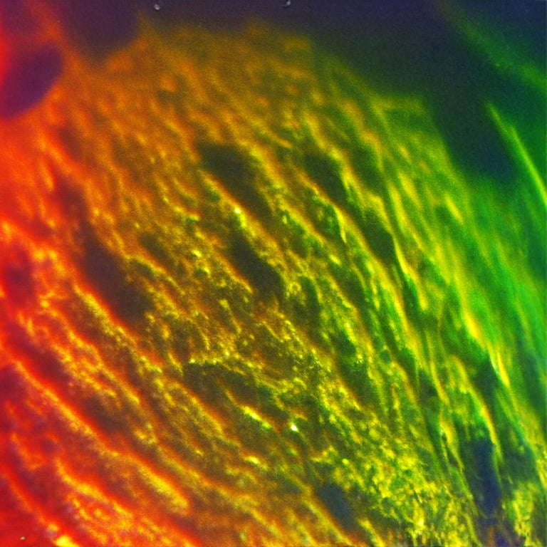Damien Roach, Artefact 7 (Denisyuk) B [ii], 2024. Machine learning model trained on Denisyuk holograms. Courtesy of the artist