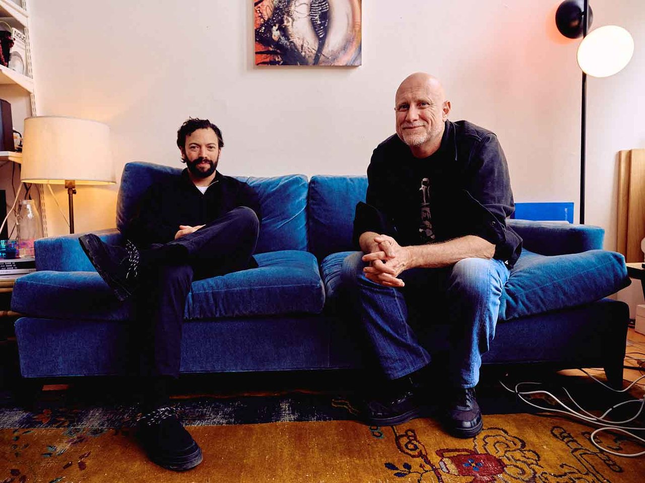 Eli Scheinman (left) and Trevor Paglen. Photography by Caroline Tompkins. Courtesy of Art Basel