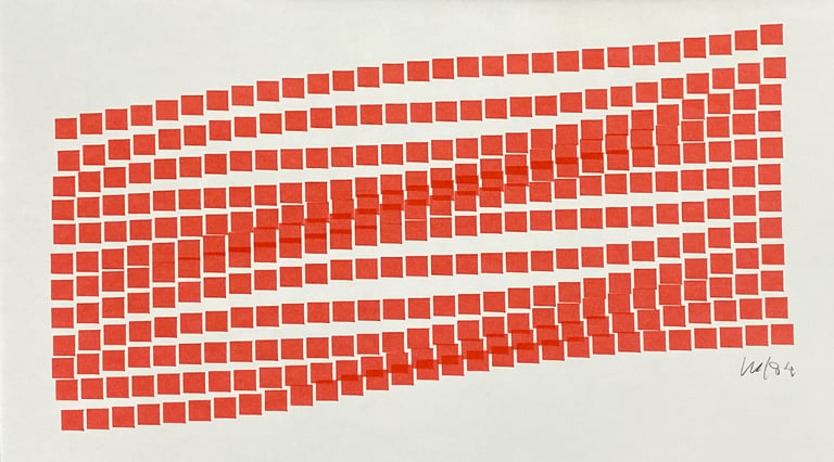 Vera Molnar, Ascension (Ascent), 1984. Courtesy of The Anne and Michael Spalter Digital Art Collection