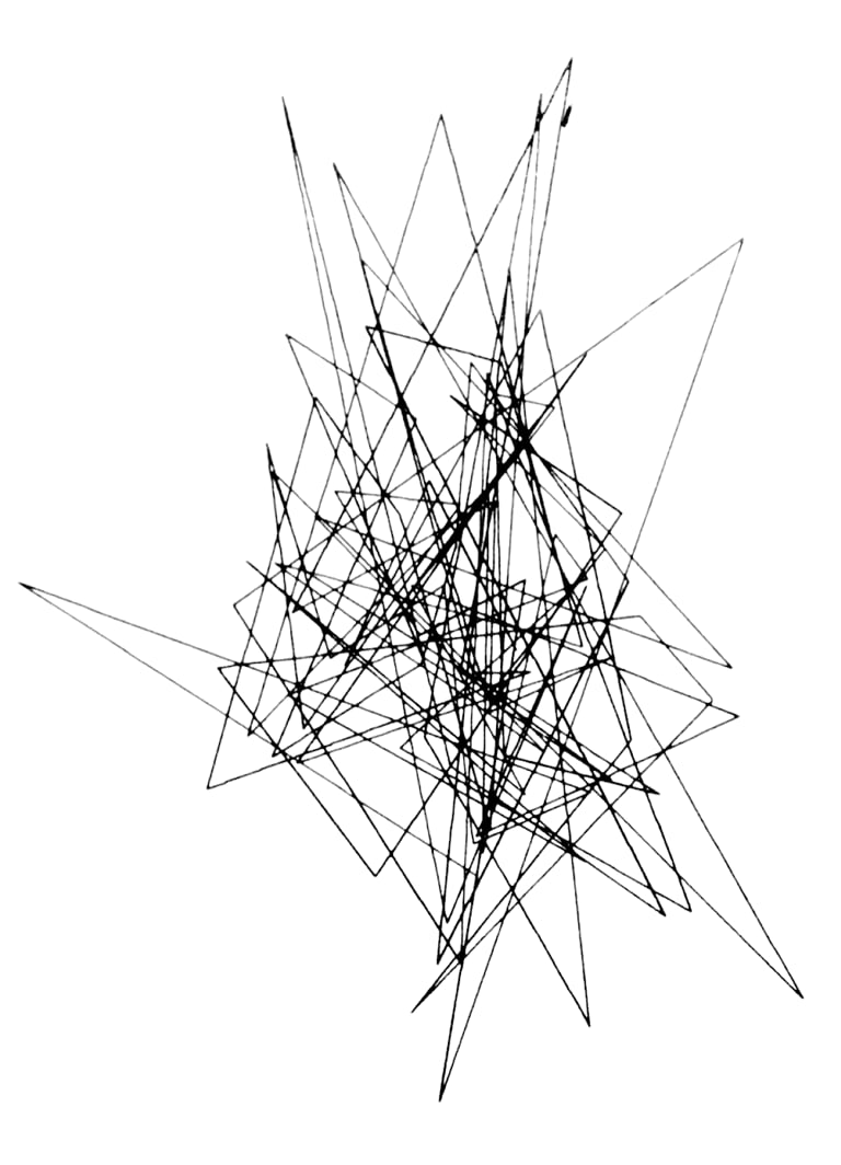 Frieder Nake, Random Polygon, 1963. Courtesy of the artist
