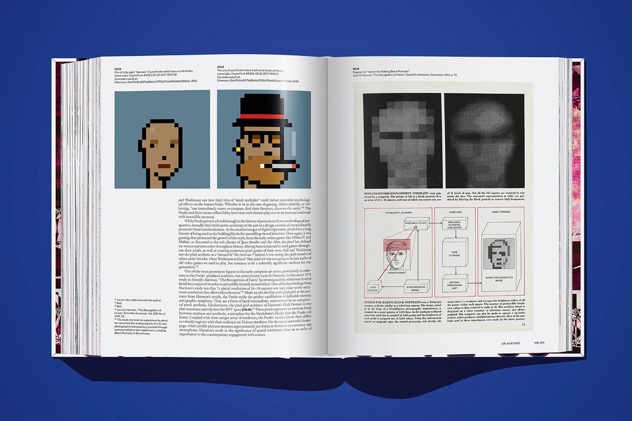 Robert Alice, On NFTs. Pages from the essay "On Avatars", by Robert Alice. Courtesy of Robert Alice and Taschen. © 2025 TASCHEN GmbH