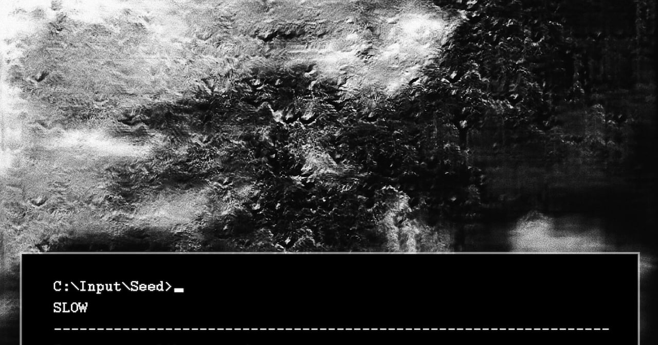 Credit: Kalen Iwamoto, Rose Jackson and Sudowrite, Gen Text Issue 3: Seeds and Ashes (detail), 2022. Courtesy of theVERSEverse