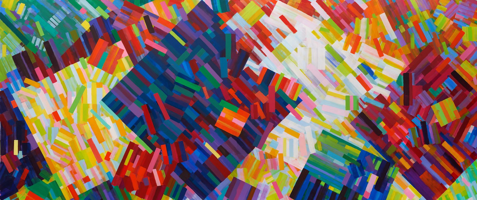 Credit: Samia Halaby, Simultaneous Depth, 2019. Courtesy of the artist