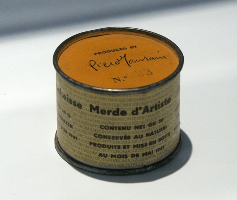 Piero Manzoni, Artist’s Shit, 1961. Courtesy of Jens Cederskjold