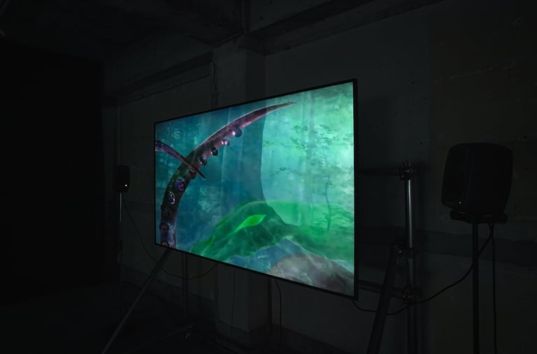 Libby Heaney, Qlimates, 2025. Photography by NEORT. Courtesy of the artist