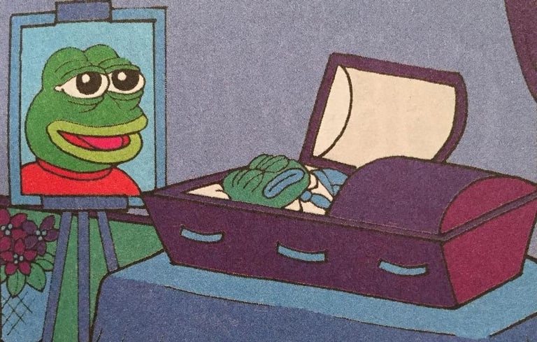 Matt Furie, Rest in Peace, Pepe, 2017. Courtesy of the artist