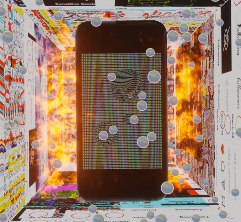 Prerit Jain, (Still from) Rage Against the Screen, 2021. Courtesy of terrain.art