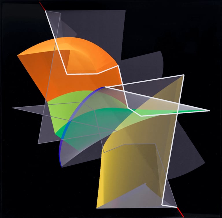 Manfred Mohr, P3010_5, 2020-21. Courtesy of bitforms gallery
