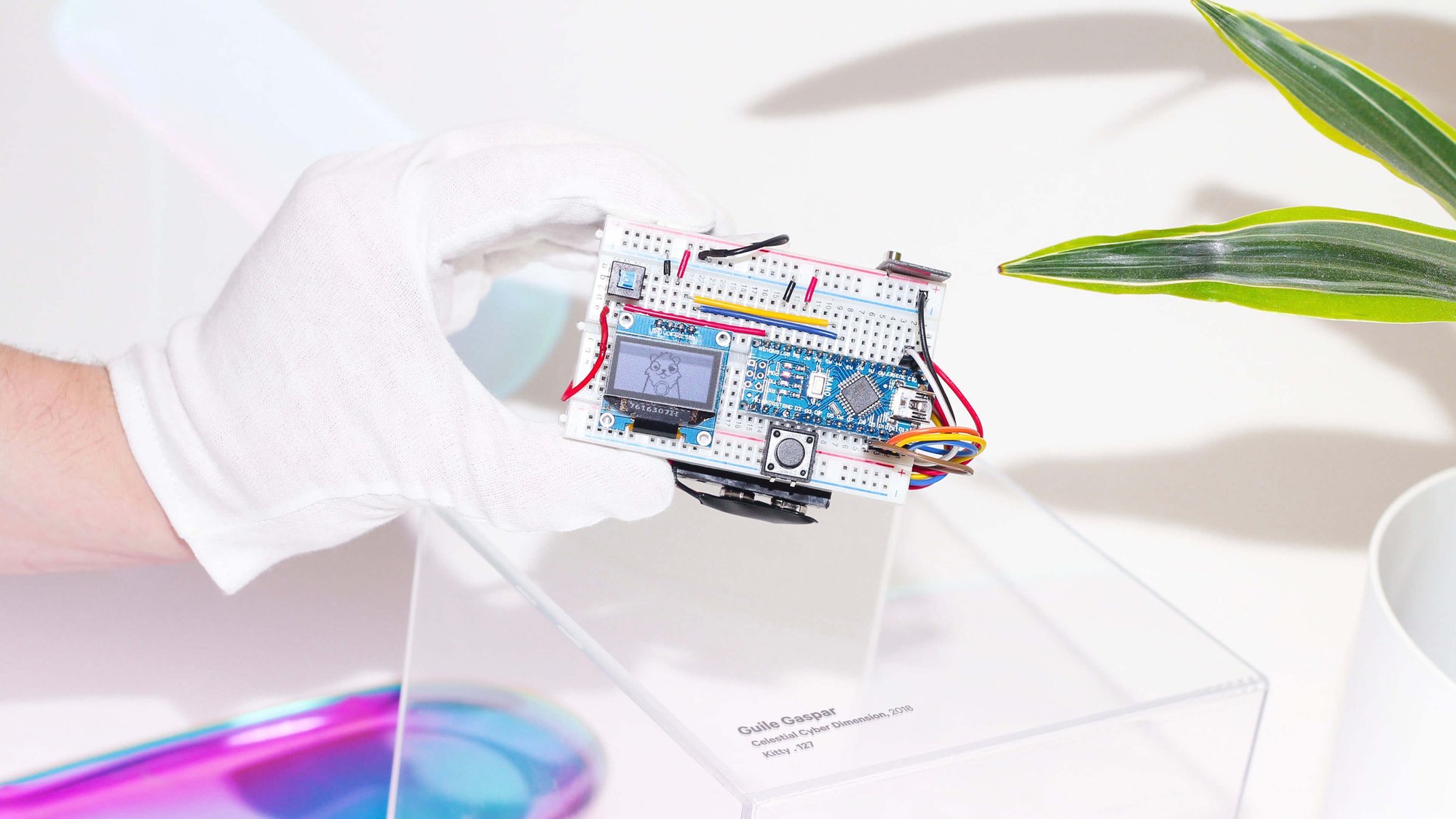 Guile Twardowski, Celestial Cyber Dimension, 2018. Hardware wallet by Richard Moore. Courtesy of Guile Twardowski