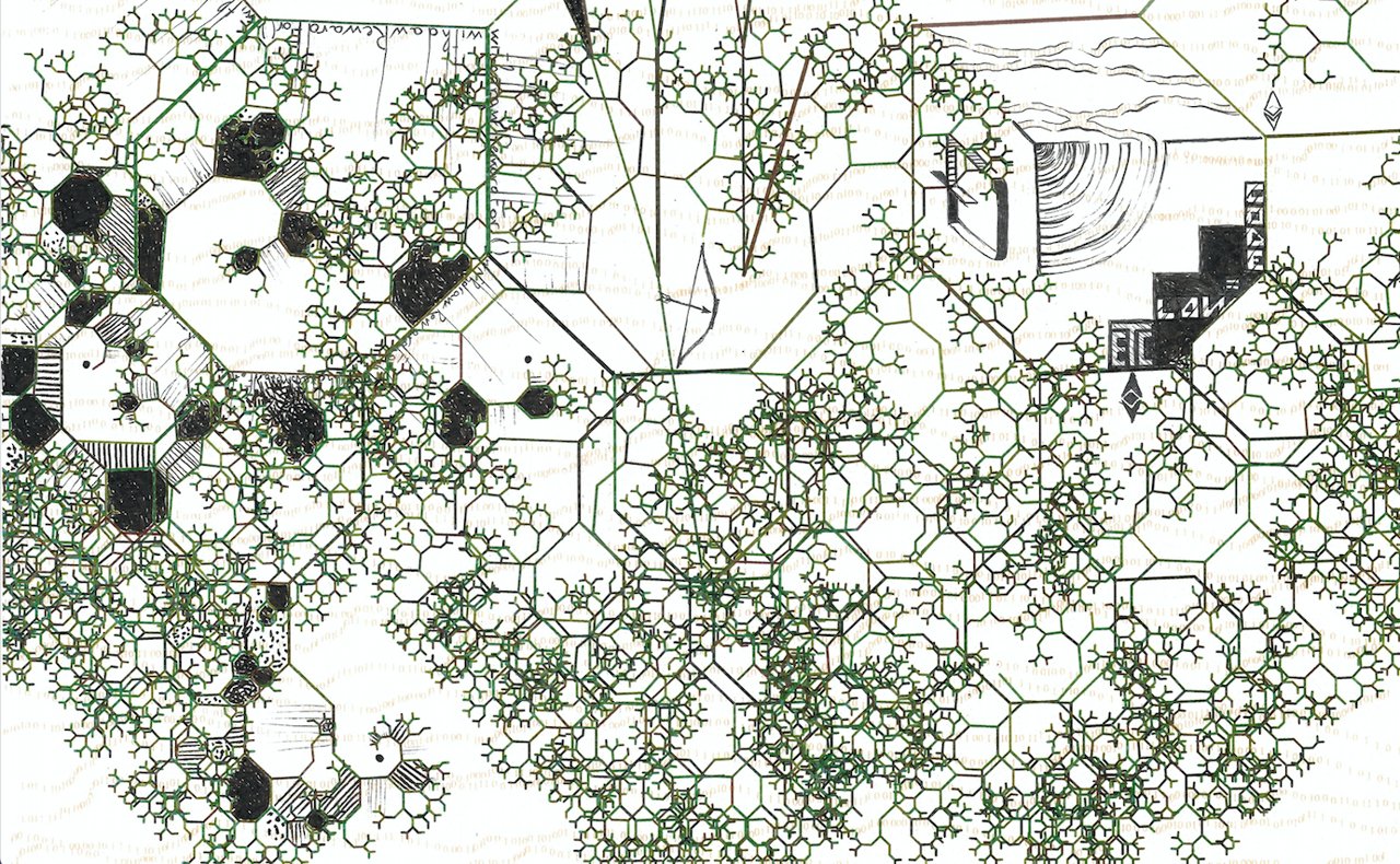 Credit: hex6c and Chiara Braidotti, Block 1920000 - The DAO fork (detail), 2019. Courtesy of the artist