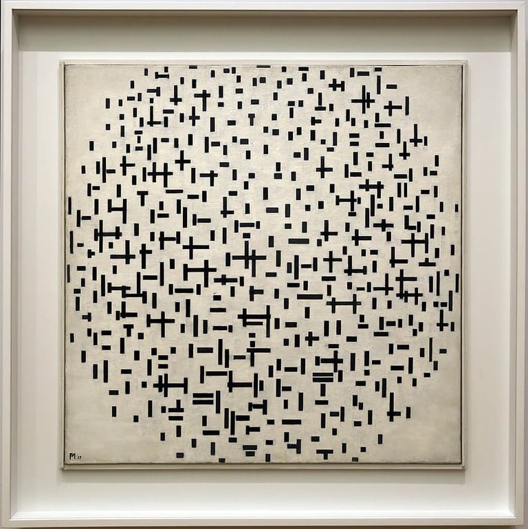 Piet Mondrian, Composition in line, 1916/17