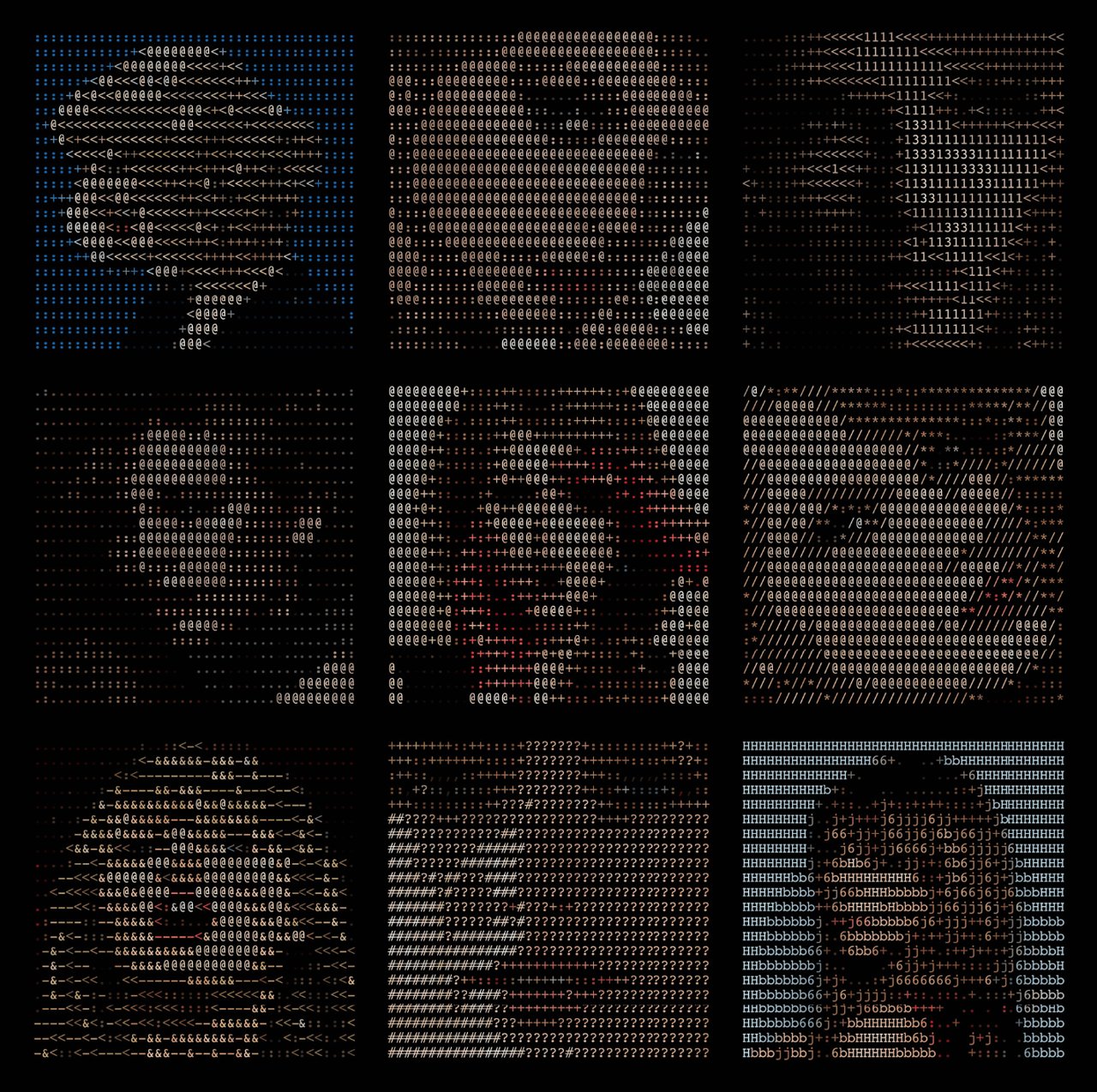 Dmitri Cherniak, Taylor Swift ASCII Art, 2009-2015. Courtesy of the artist